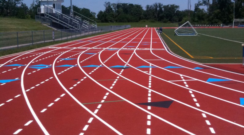 795x440 Running Track Repair And Line Painting Southwestern Ohio Services - Track Painting