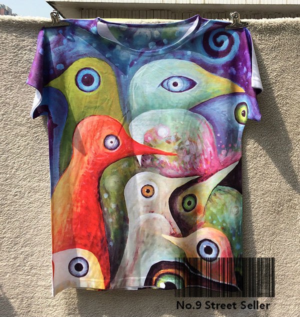 600x634 Track Ship new Fresh Hot T Shirt Top Tee Abstract Painting - Track Painting