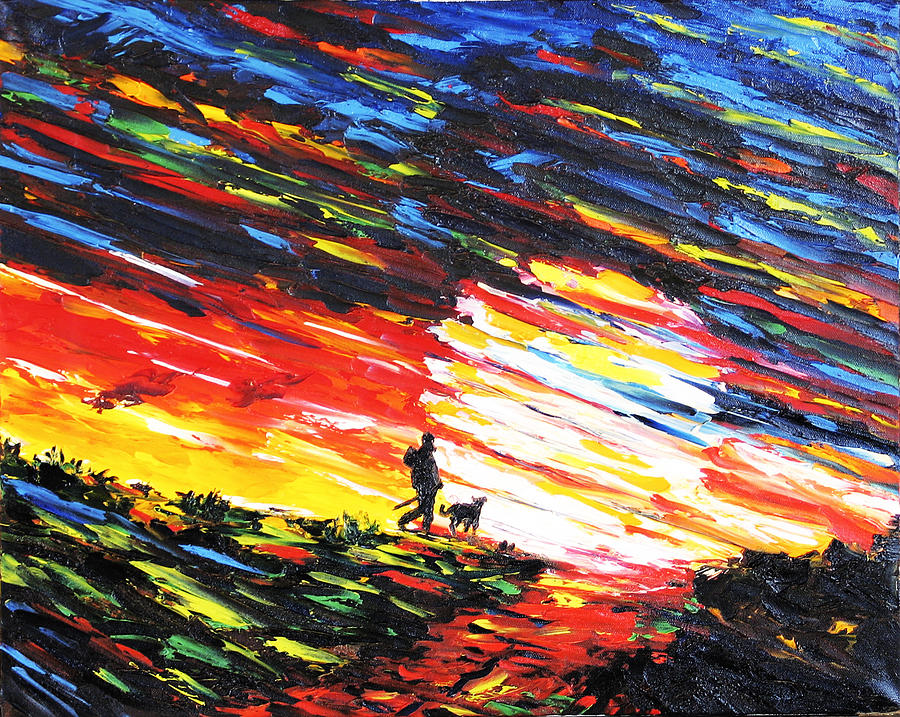 900x717 Back On Track Painting By Art Moyano - Track Painting