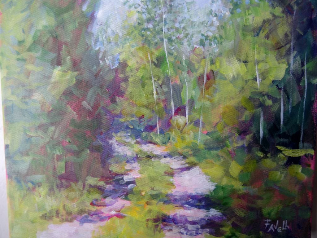 1024x768 Forest Track - Track Painting