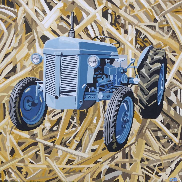 770x770 Saatchi Art Tractor Painting By Christian Dodd - Tractor Painting