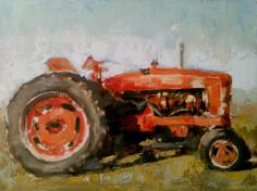 236x176 Acrylic Tractor Painting Our First House!!! - Tractor Painting