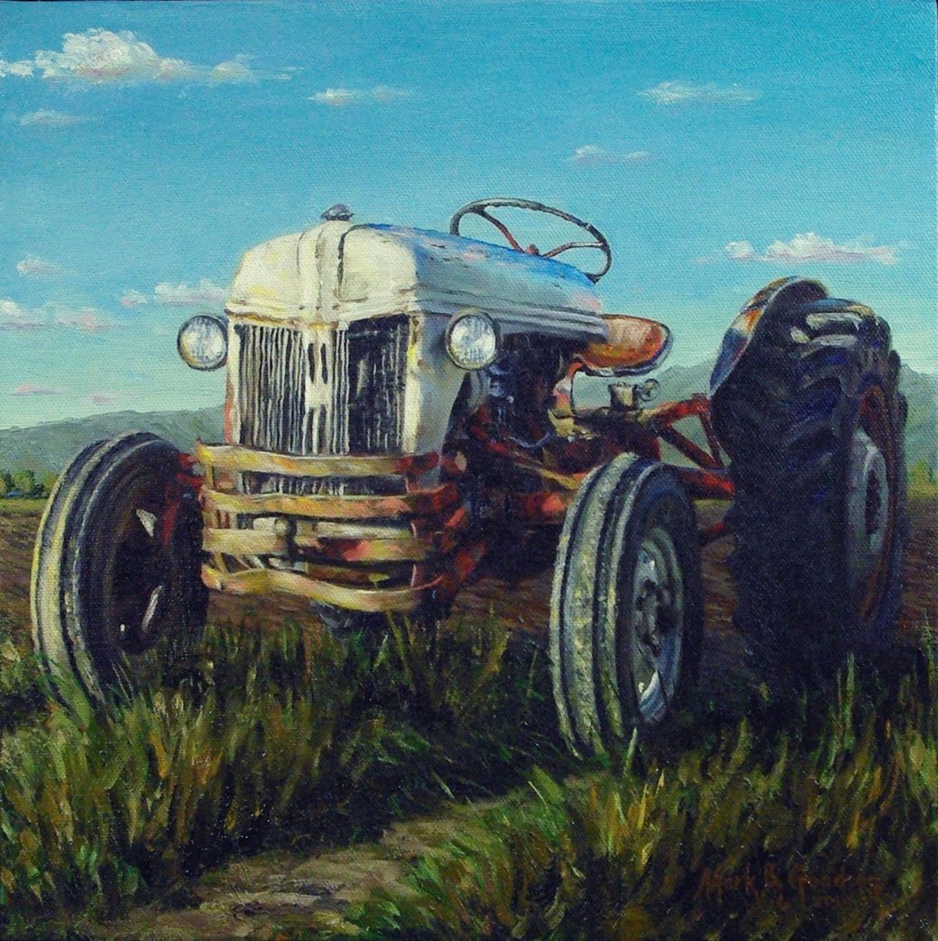 1040x1043 Mark B. Goodson Fine Art Oil Painter Commission And Portraits - Tractor Painting
