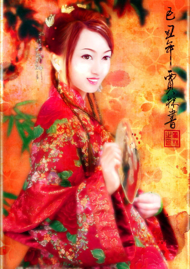 751x1062 Traditional Chinese Girl By Johnnyowx - Traditional Chinese Girl Painting