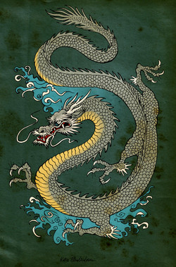 250x379 Japanese Dragon Paintings - Traditional Japanese Dragon Painting