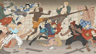 320x180 Modern Video Game Heroes As Traditional Japanese Paintings - Traditional Japanese Painting