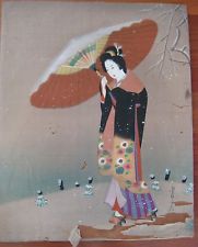 181x225 Geisha Painting Ebay - Traditional Japanese Painting Geisha