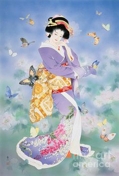 236x347 Asian Art By Haruyo Morita Art Asian Art, Illustrations + - Traditional Japanese Painting Geisha