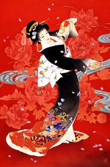 448x683 Haruyo Morita 1945 Japan Art Japanese Prints And Paintings - Traditional Japanese Woman Painting