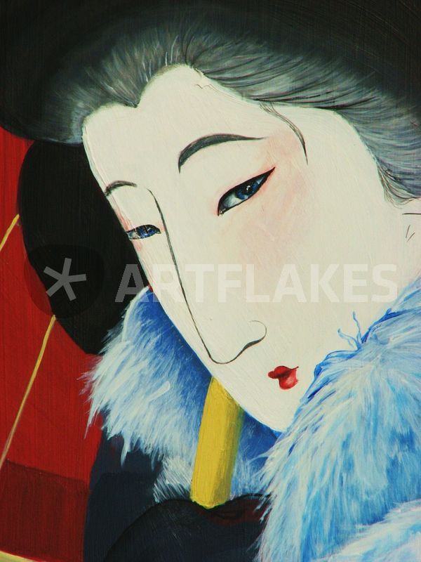 600x800 Japanese Woman Painting Art Prints And Posters By Eszter - Traditional Japanese Woman Painting