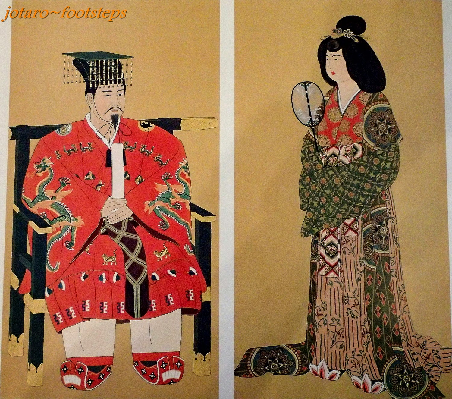 1500x1324 Footsteps - Traditional Japanese Woman Painting