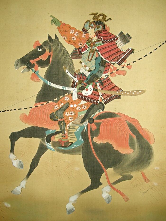 700x933 Samurai Art Traditional - Traditional Samurai Painting