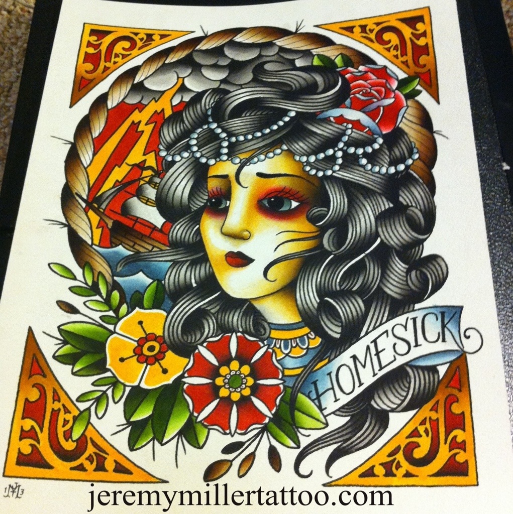 Traditional Tattoo Painting at PaintingValley.com | Explore collection ...