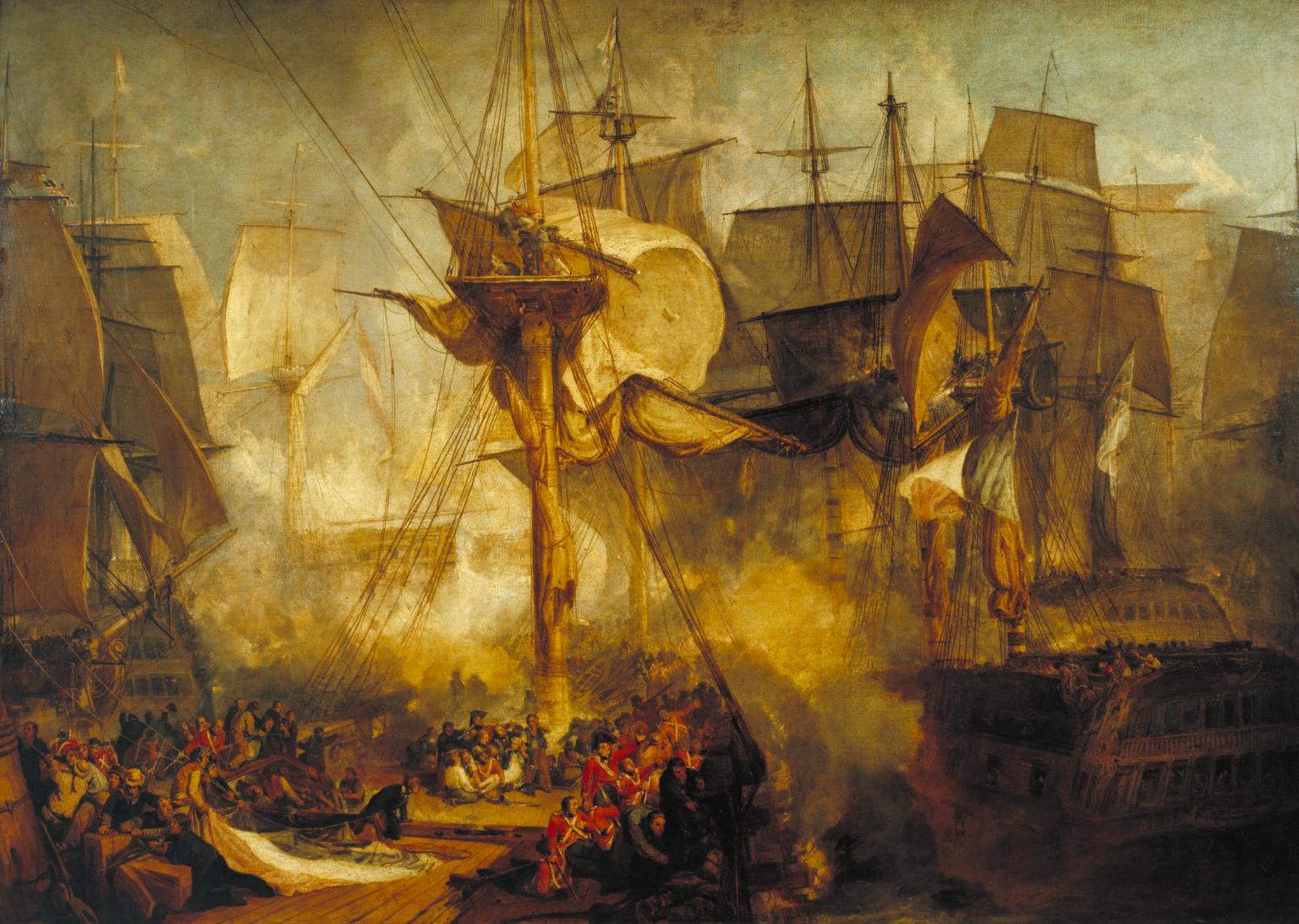 1536x1093 The Battle Of Trafalgar, As Seen From The Mizen Starboard Shrouds - Trafalgar Painting