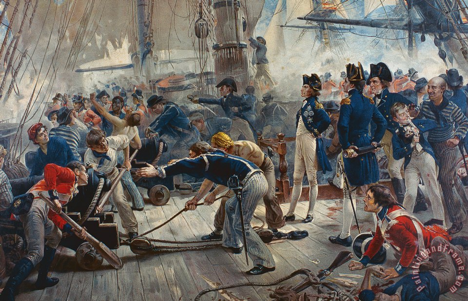 960x619 William Heysham Overend The Hero Of Trafalgar Painting - Trafalgar Painting