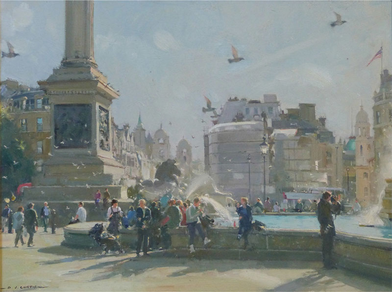 800x596 Oil Paintings By Artist - Trafalgar Square Painting