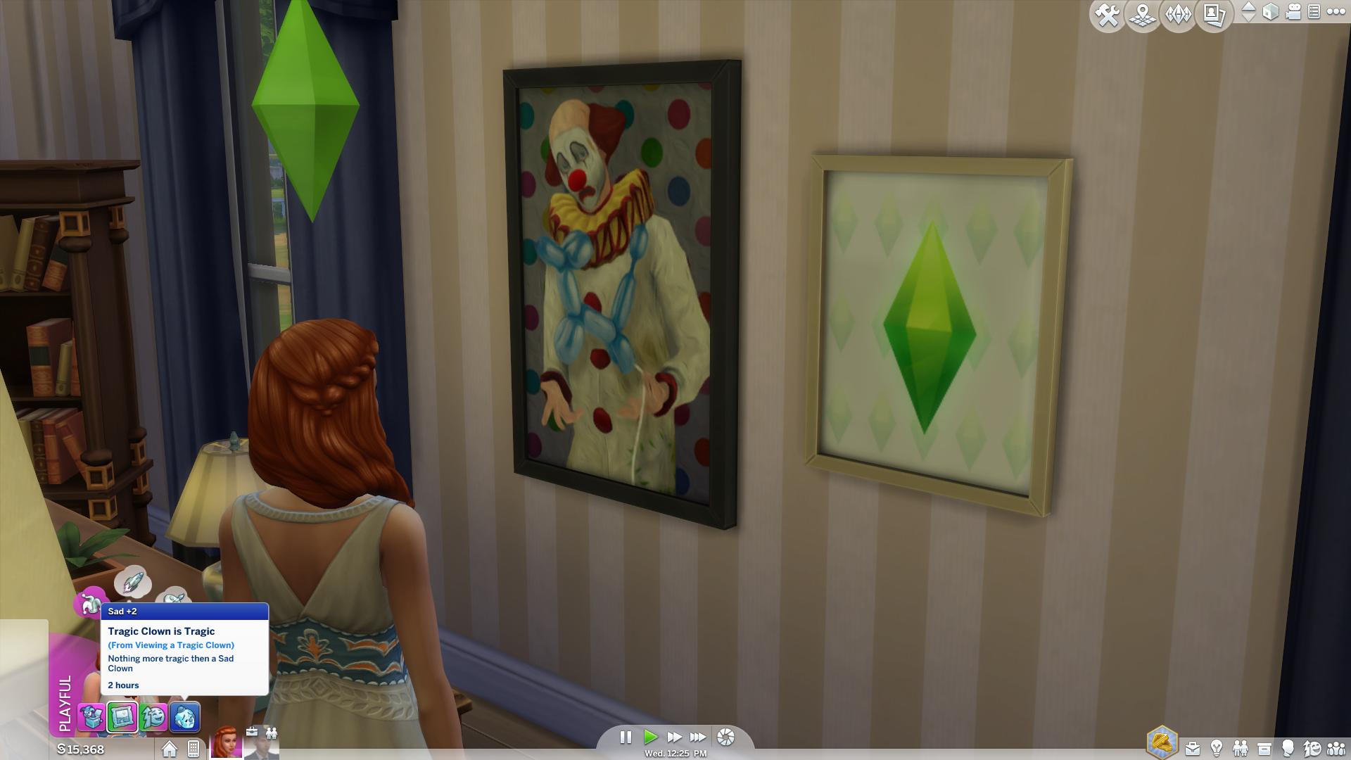 1920x1080 The Sims 4 February 2016 Update New Content And Features! - Tragic Clown Painting