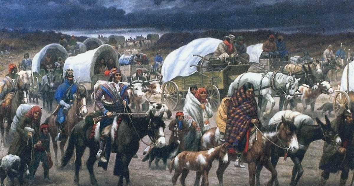 1200x630 The James Scrolls - Trail Of Tears Painting
