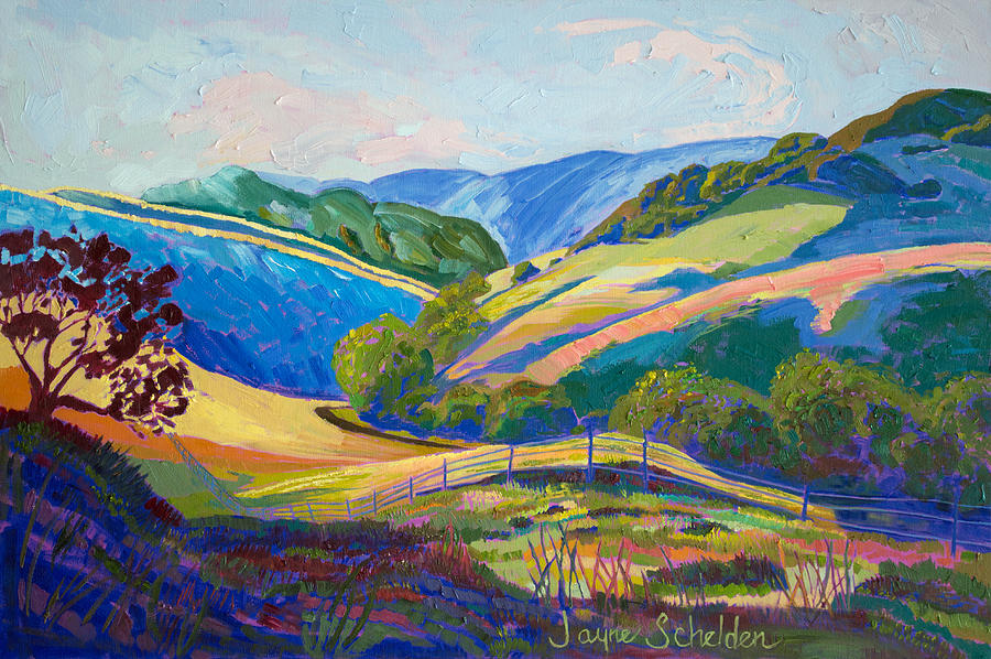 900x598 Johnson Ranch Trail Painting By Jayne Schelden - Trail Painting