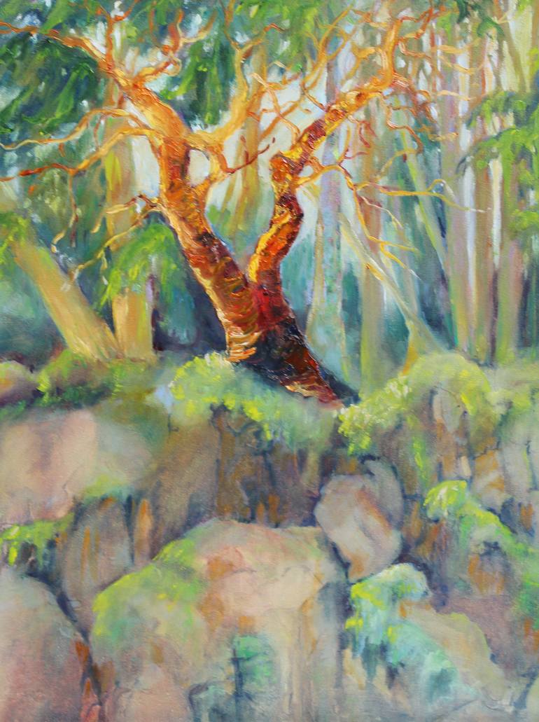 770x1031 Saatchi Art Walking On The Horse Trail Painting By Barbara Demott - Trail Painting