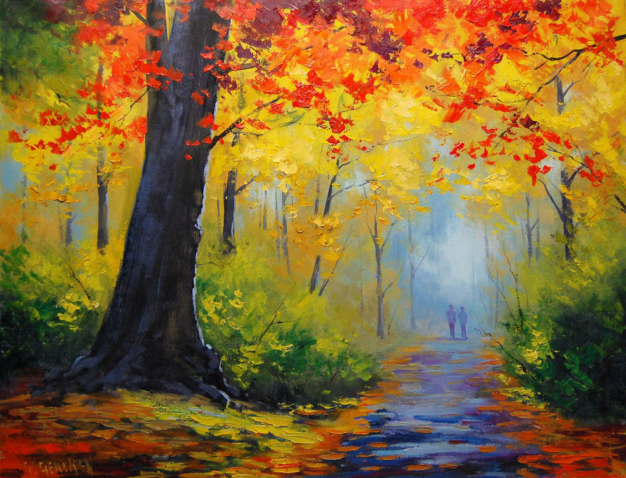 Trail Painting at PaintingValley.com | Explore collection of Trail Painting