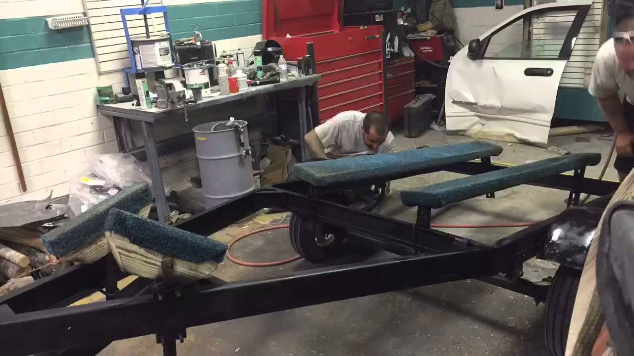 1280x720 Painting The Boat Trailer. - Trailer Painting