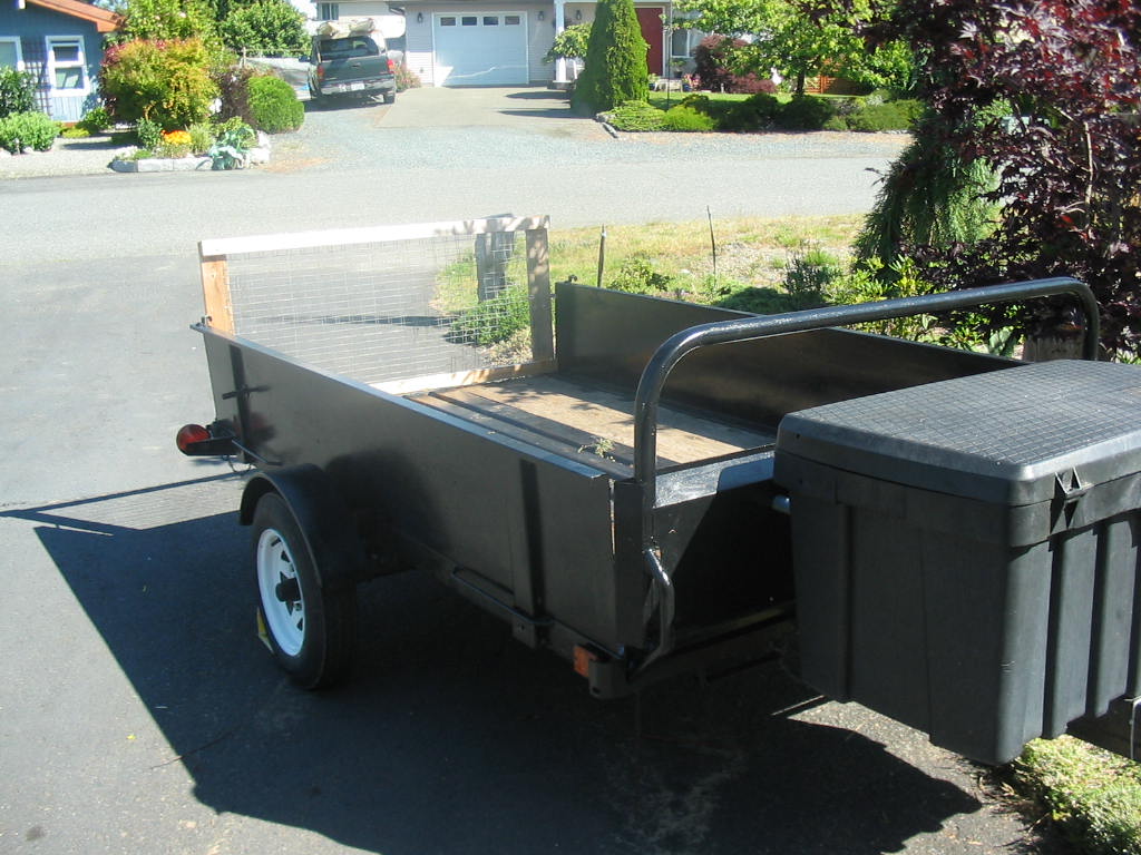 1024x768 Rust Bullet Black Shell Painting A Utility Trailer Tom'Ndian - Trailer Painting
