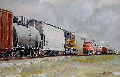 500x323 A New Train Painting - Train Painting