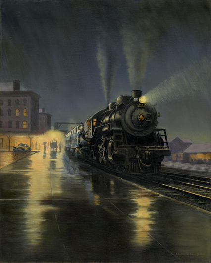 426x532 Amos Collections Charles L. Amos, Train Paintings - Train Painting
