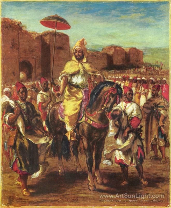 660x800 Portrait Of The Sultan Of Morocco 1862 - Trajan Painting