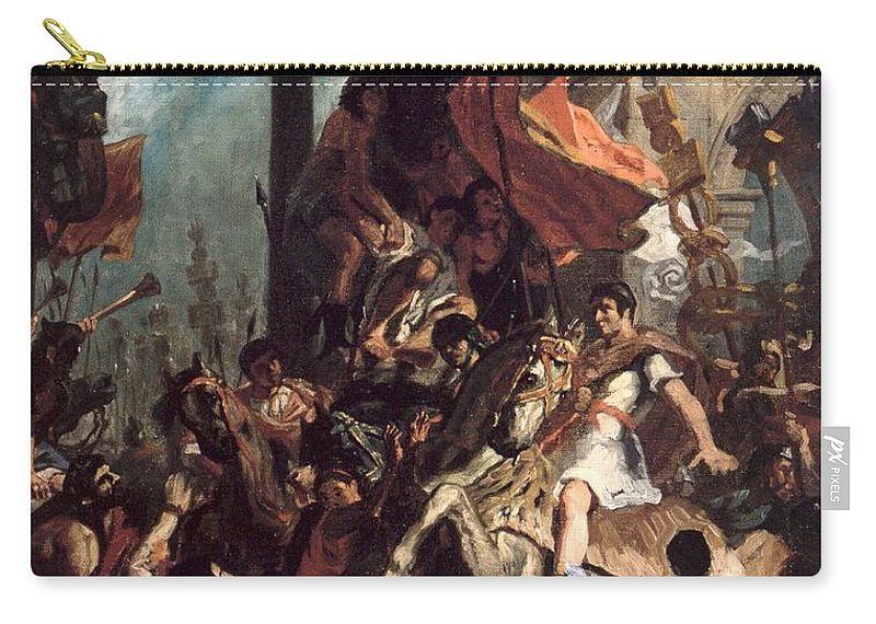 800x570 The Justice Of Trajan Carry All Pouch For Sale By Eugene Delacroix - Trajan Painting