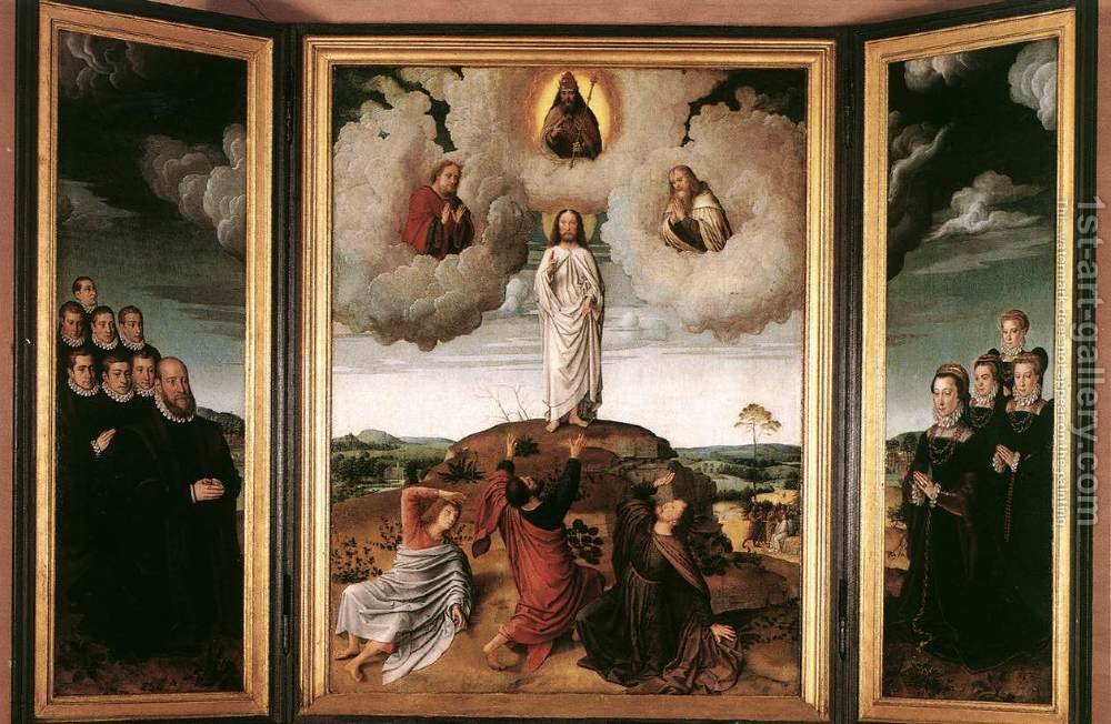 1000x652 The Transfiguration Of Christ 1520 Gerard David Reproduction 1st - Transfiguration Of Jesus Painting