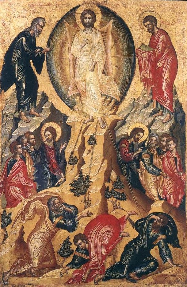 610x934 Transfiguration Of Christ Painting Byzantine School Unknown Oil - Transfiguration Painting