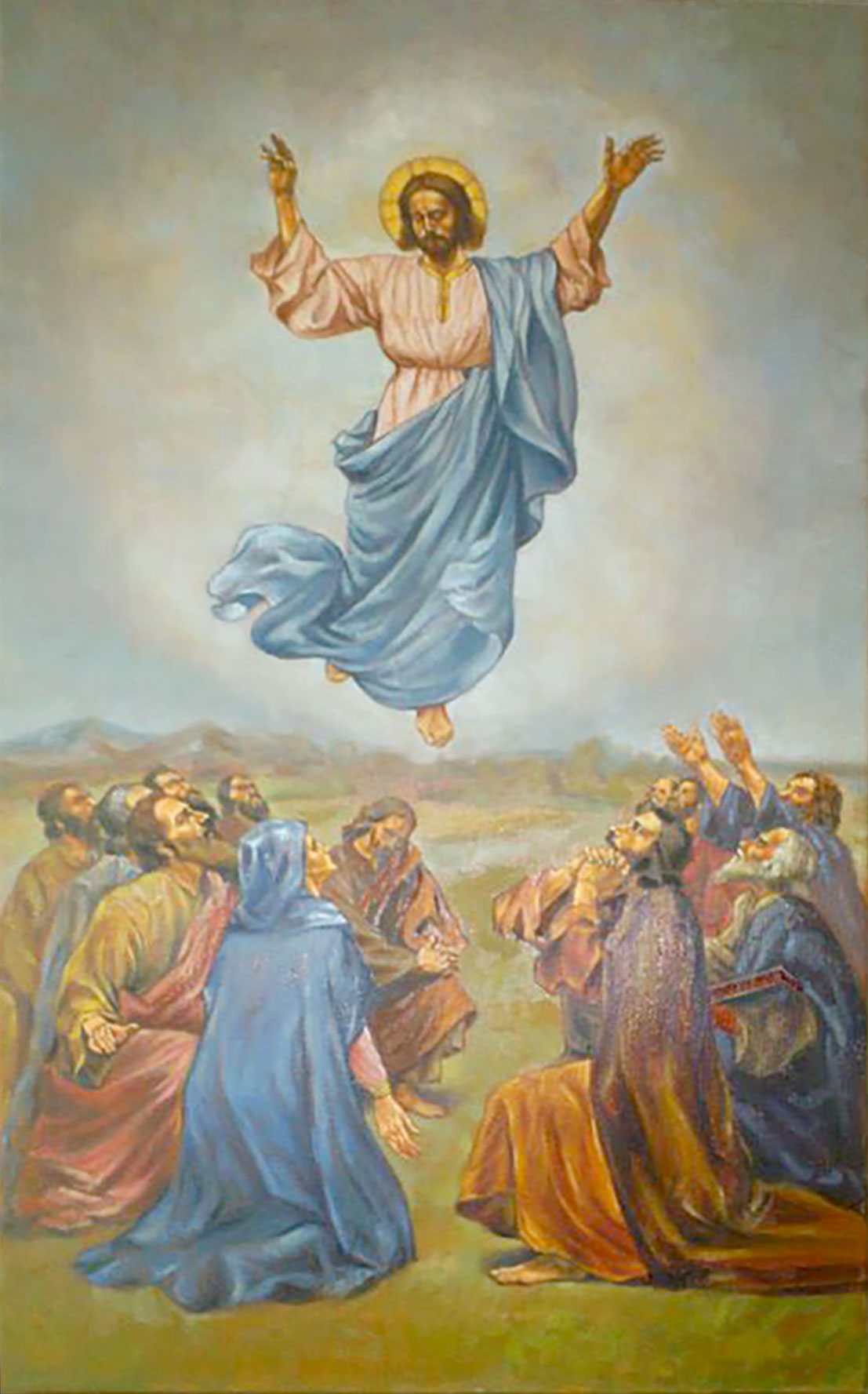 1107x1777 Fine Art - Transfiguration Painting