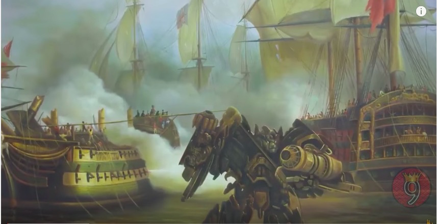 857x440 Museum Pranks Customers By Inserting A Transformer Into An Old - Transformers Painting