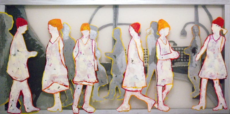 800x399 The Caps Amp The Wall Transparent Painting By Hester Van Dapperen - Transparent Painting