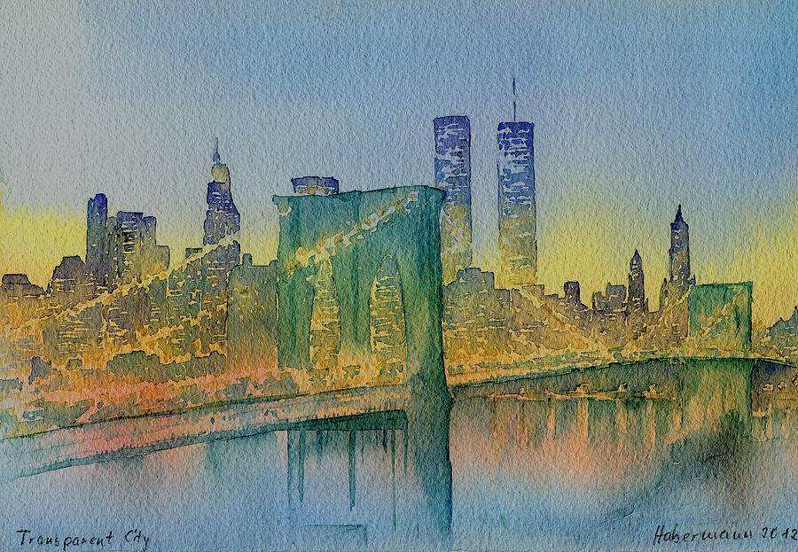 900x623 Transparent City Painting By Thomas Habermann - Transparent Painting