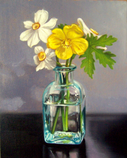 512x640 Underpainting Techniques Demonstration Spring Flowers Archive - Transparent Painting