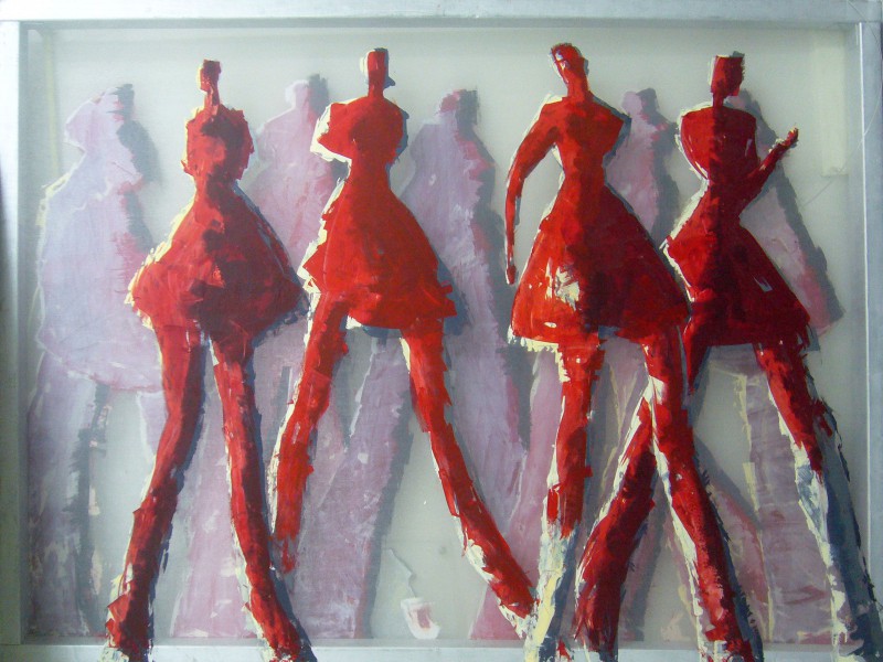 800x600 Walk Amp Dance Transparent Painting By Hester Van Dapperen - Transparent Painting