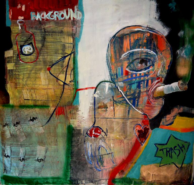 770x735 Saatchi Art Trash Painting By Roberto - Trash Painting