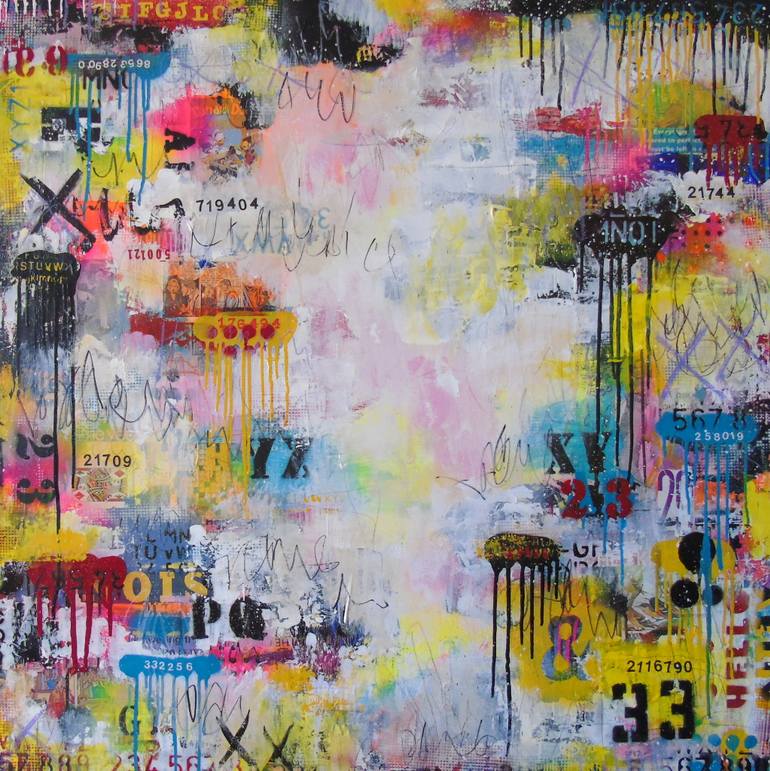 770x771 Saatchi Art Trash Beautiful Painting By Lorette C Luzajic - Trash Painting