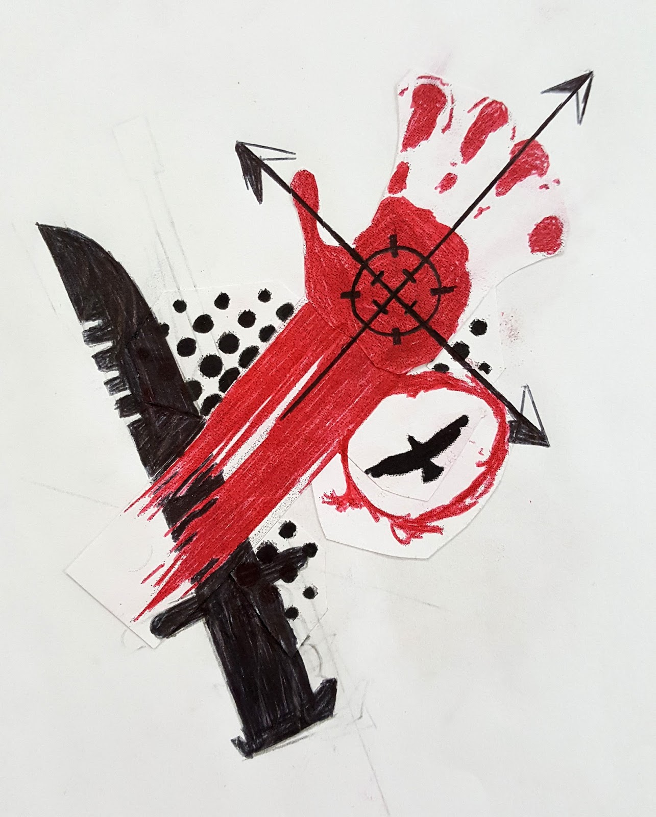 1285x1600 Ms. Eaton's Phileonia Artonian Trash Polka Tattoo Design - Trash Polka Painting