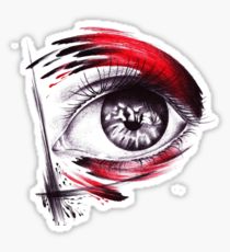 210x230 Trash Polka Painting Amp Mixed Media Stickers Redbubble - Trash Polka Painting