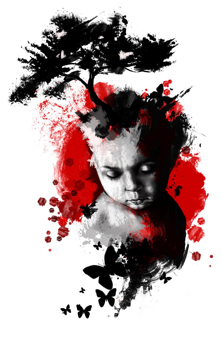 718x1111 Girl Trash Polka By Hemiloricaria - Trash Polka Painting