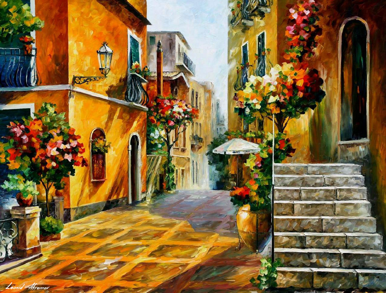 1276x969 Leonid Afremov, Oil On Canvas, Palette Knife, Buy Original - Travel Painting