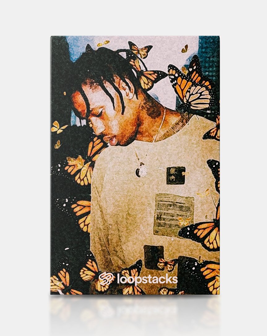 863x1087 More Butterfly - Travis Scott Painting