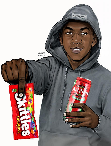 458x600 Rip Trayvon Martin Painting By Anto - Trayvon Martin Painting