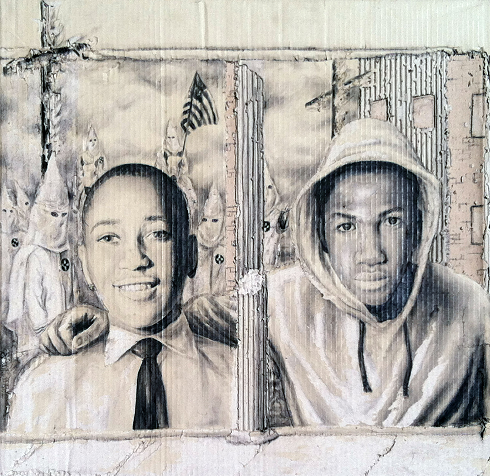 490x476 George Zimmerman Is Found Not Guilty Abagond - Trayvon Martin Painting