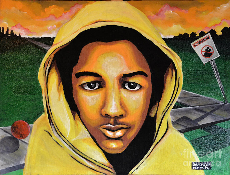 900x684 Jb Painting By James Brewton - Trayvon Martin Painting