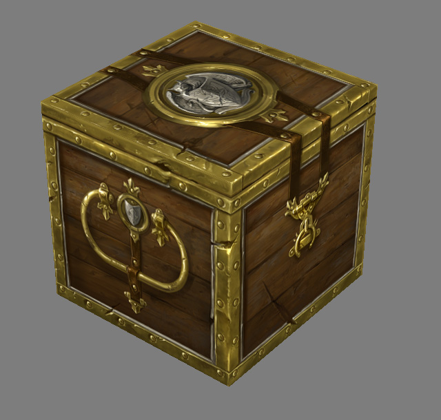 640x610 Box - Treasure Chest Painting